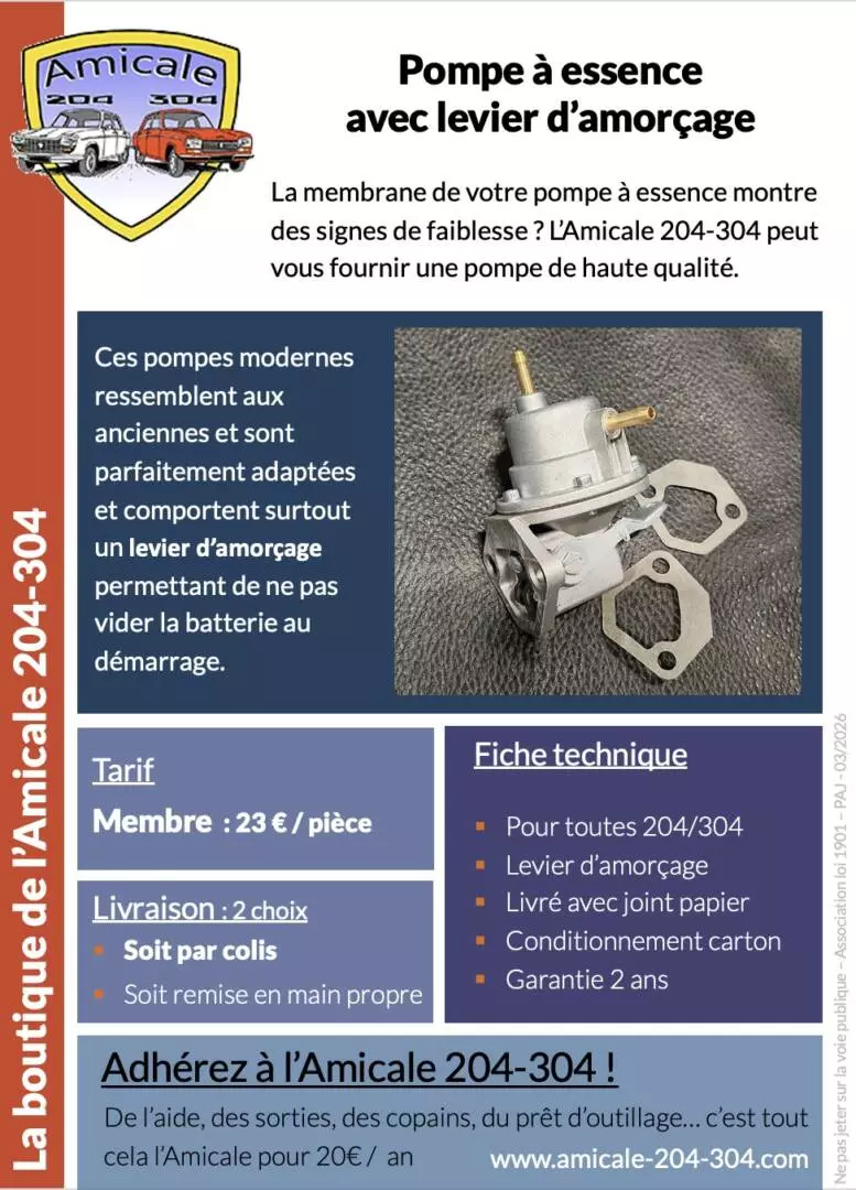 Pompe à essence avec levier d'amorçage – Image 2